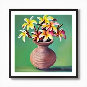 Frangipani Flowers Art Print