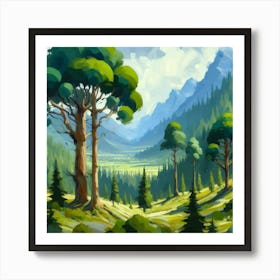 Landscape Painting 1 Art Print