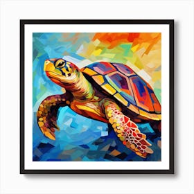 Turtle Painting 9 Art Print