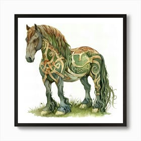 Celtic War Horse Art Print