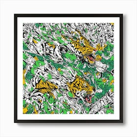 Tiger Abstract 1 Art Print