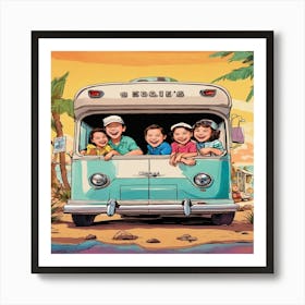 Family Vacation Art Print