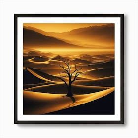 Desert Landscape - Desert Stock Videos & Royalty-Free Footage 3 Art Print