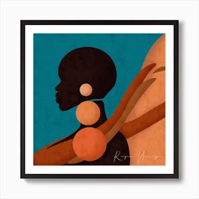 Nya Square Art Print