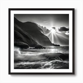 Sunrise Over The Ocean 8 Art Print