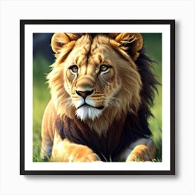 Lion b Art Print