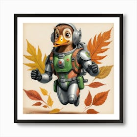 Ducky In Space Art Print