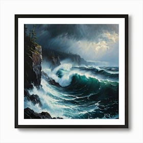 Stormy Seas 1 Art Print