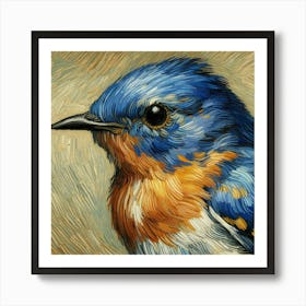 Bluebird By Vincent Van Gogh Art Print