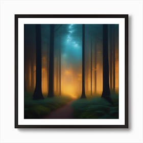 Mystical Forest Retreat 6 Art Print