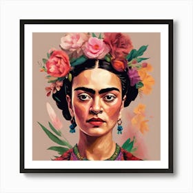 Frida Floral Art Print Art Print