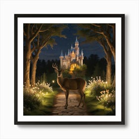 Deer In The Forest 1 Art Print