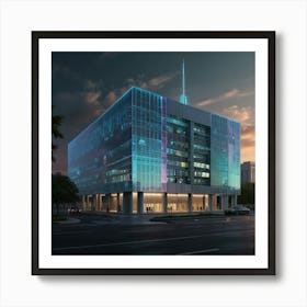 Futuristic Office Building 1 Art Print