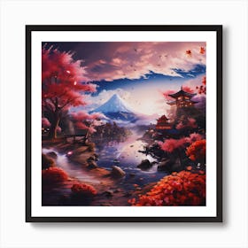 Japan Landscape Art Print