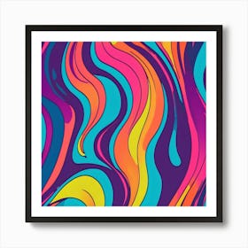 Abstract Wavy Pattern 2 Art Print