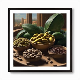 Olives And Nuts Art Print