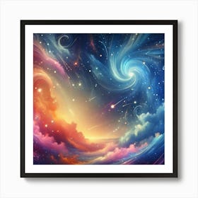 Space Wallpaper Art Print