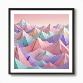 Abstract Mountains 2 Art Print