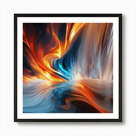 Fire And Water 1 Art Print