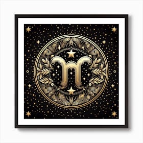 A Zodiac symbol, Virgo 2 Art Print