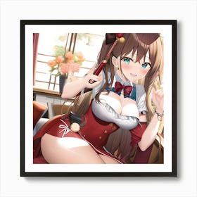 Sexy Anime Girl Art Print