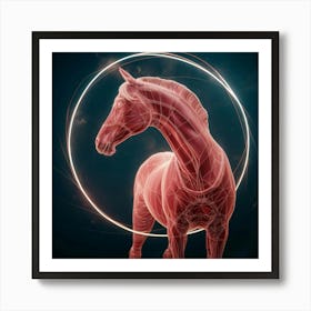 A Mesmerizing 3d Conceptual Rendering Of A Horse I 0 2eok6ltuivoaf706iogw Zq9siowrsngxofonxii Qa Art Print