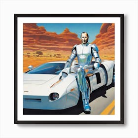 Man In Space 9 Art Print