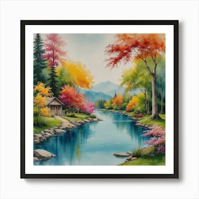 Autumn In The Woods Art Print