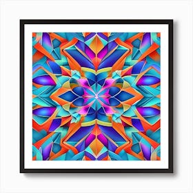 Abstract Psychedelic Abstract Pattern Art Print