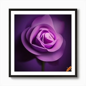 Purple Rose Art Print