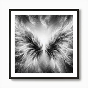 Black and White Abstract Art 296 Art Print