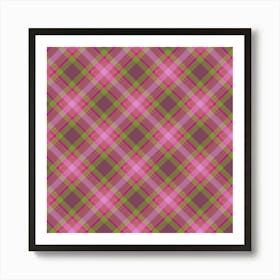 Plaid Fabric 66 Art Print