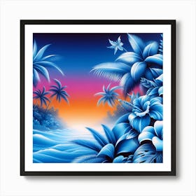 Tropical Sunset 2 Art Print