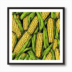 Sweetcorn As A Logo (87) Art Print