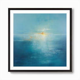 Between The Heaven And The Deep Blue Sea Art Print