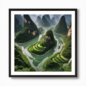 Liu Jiang River Art Print