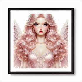 Pink Angel 1 Art Print