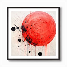 Red Bubble Art Print