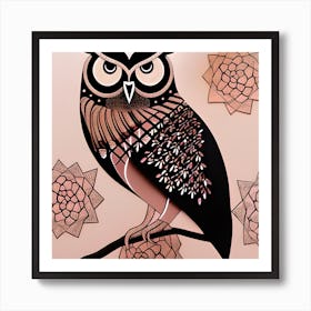 Pretty Owl Art Print
