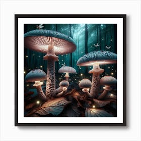 Mushroom Forest of Flora Prime Art Print