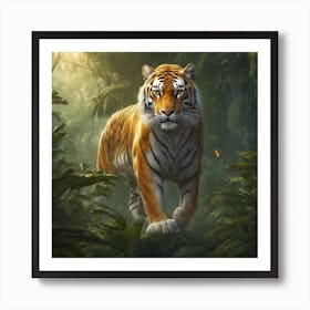 Tiger In The Jungle Art Print