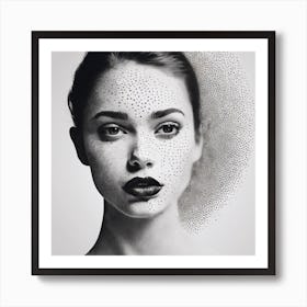 Dotty Face Art Print