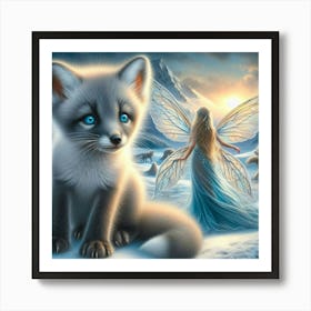 Fairy Fox 1 Art Print