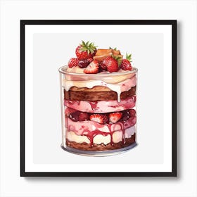 Jar Of Desserts 3 Art Print