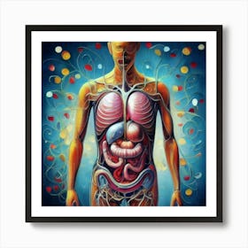 Organs Of The Human Body 8 Art Print