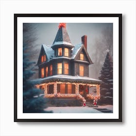 Christmas House 101 Art Print