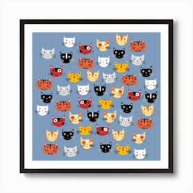 Cats And Kittens Art Print