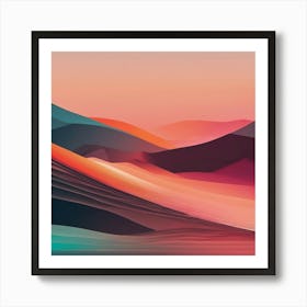 Abstract Landscape 1 Art Print