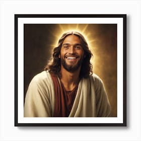 Jesus Laughing Art Print