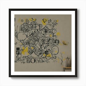 Doodle Wall Art Art Print
